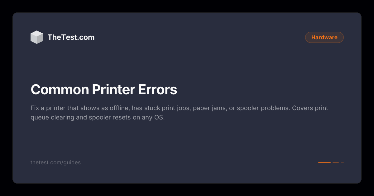 Printing Error Examples Common Printer Errors - TheTest