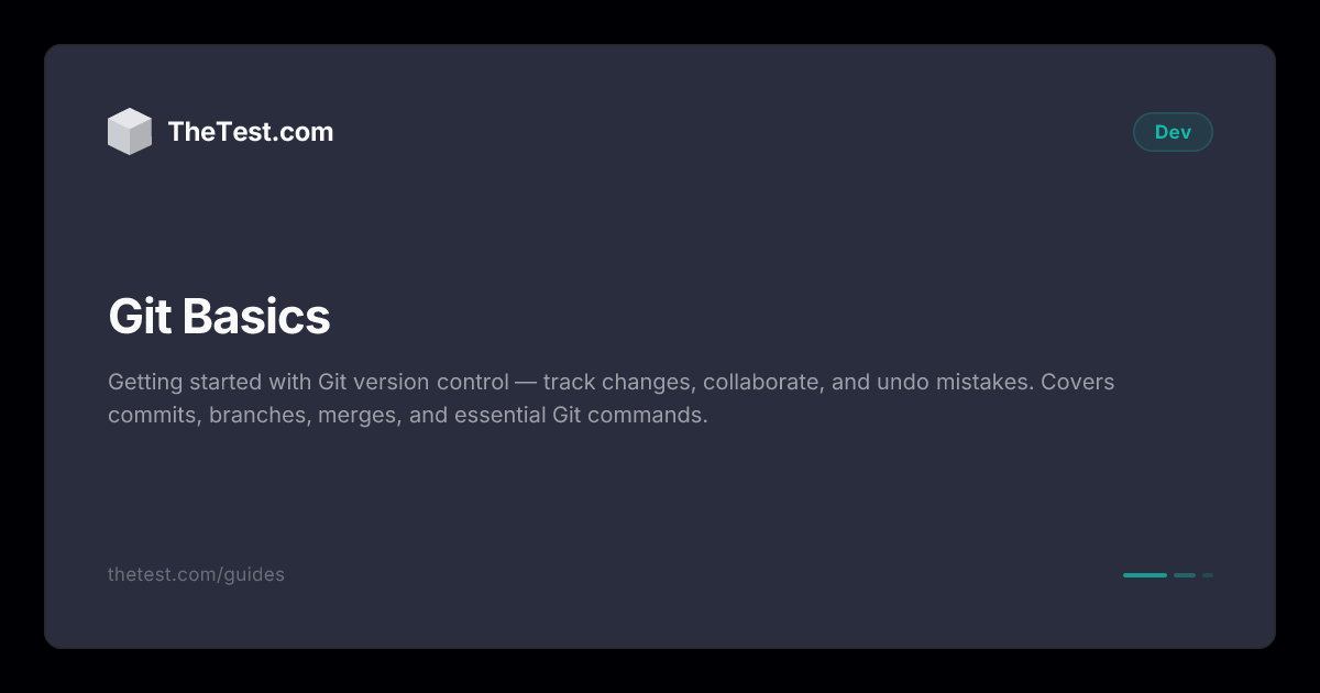 Git Basics - TheTest