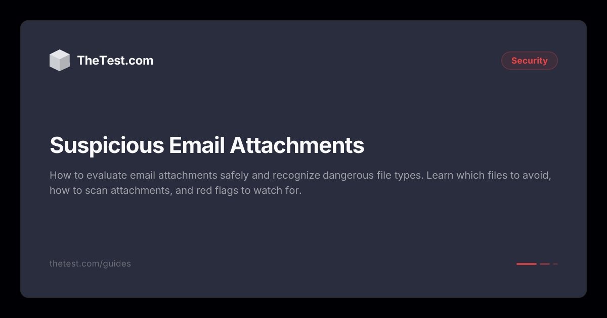 Suspicious Email Attachments - TheTest