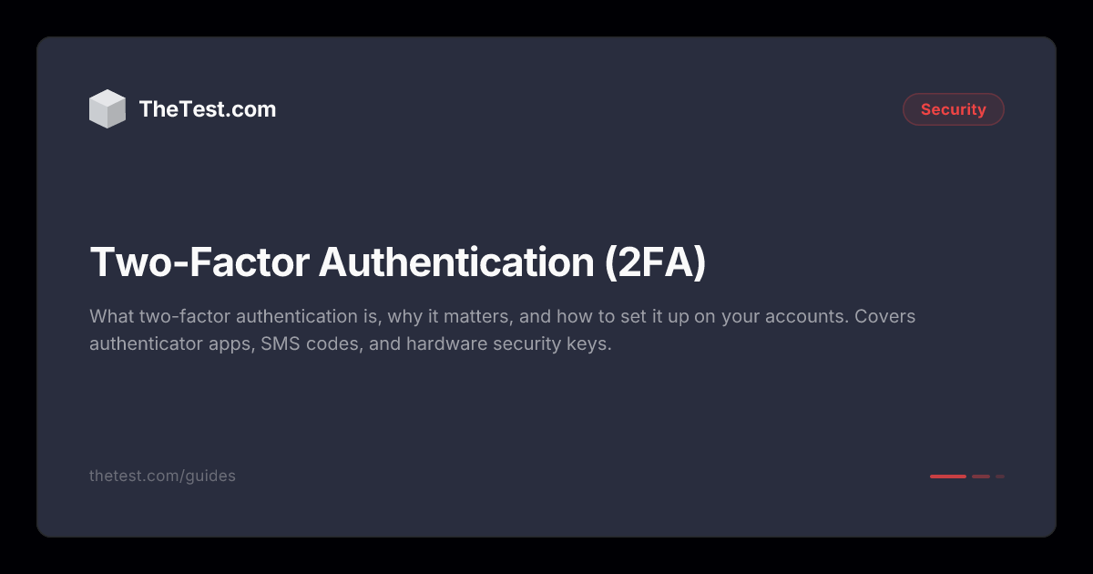 Two-Factor Authentication (2FA) - TheTest