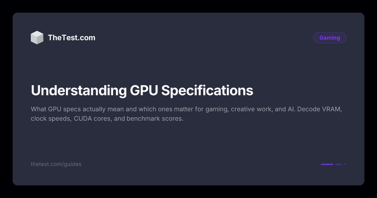 Understanding GPU Specifications - TheTest